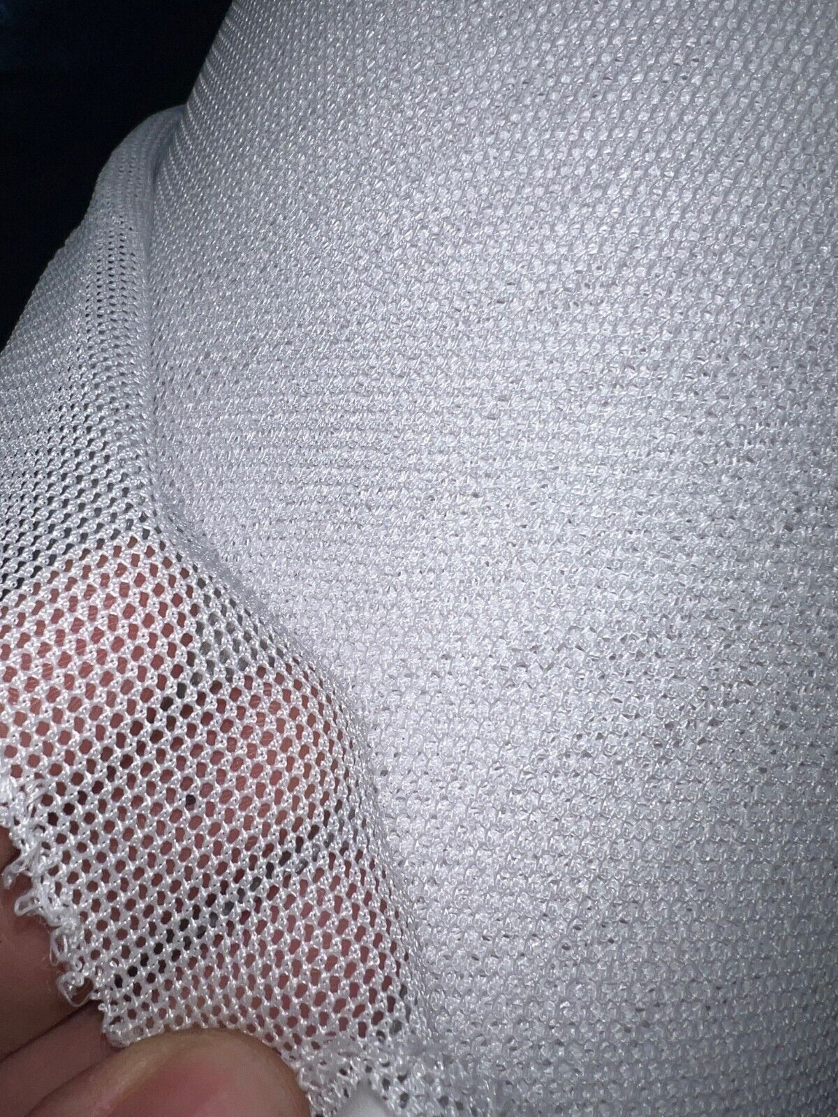 White Soft Fishnet Netting by the Yard Mesh Pattern, 120" Wide MADE IN THE USA