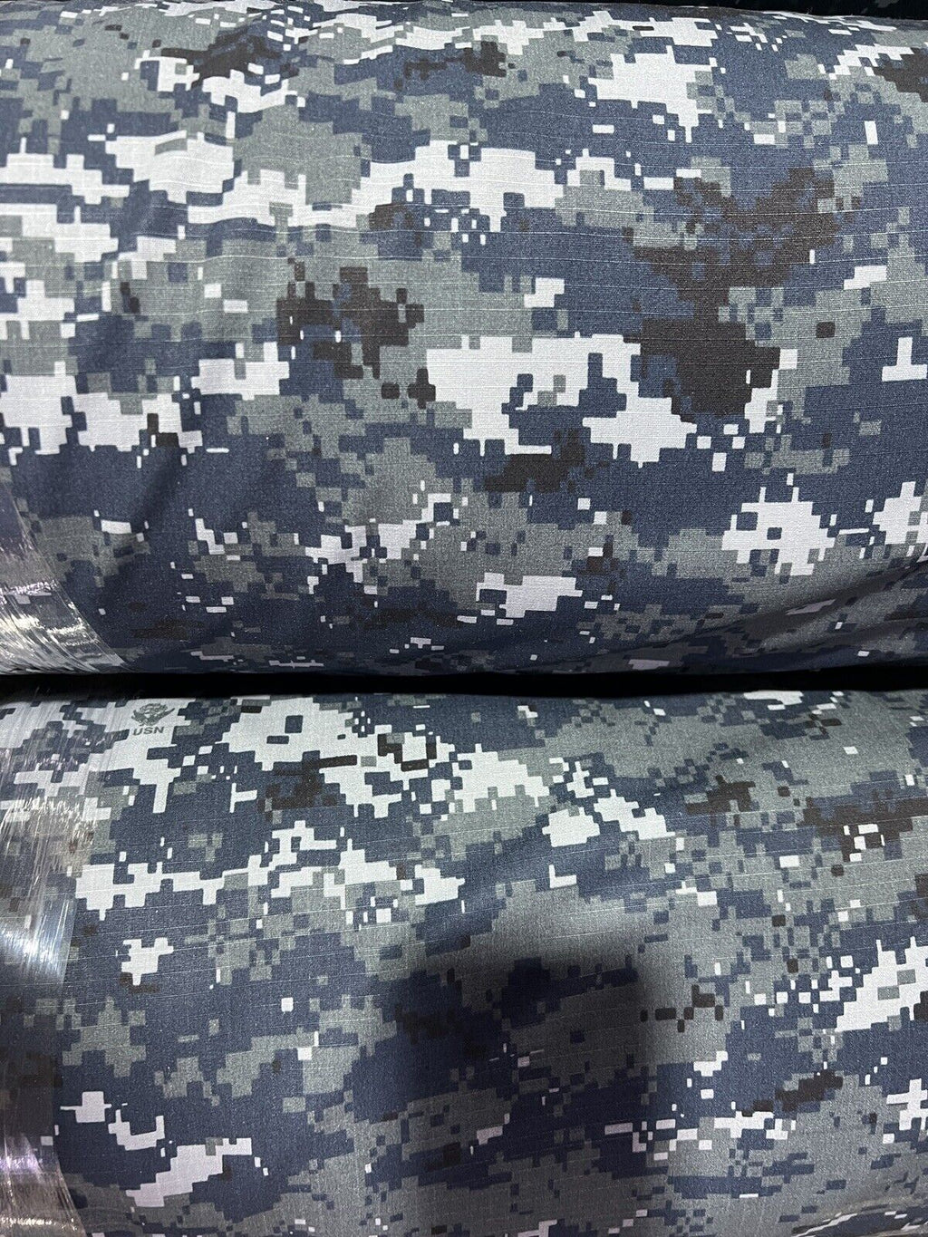 Navy Blue NWU Digital NyCo Camo Ripstop Fabric 60”