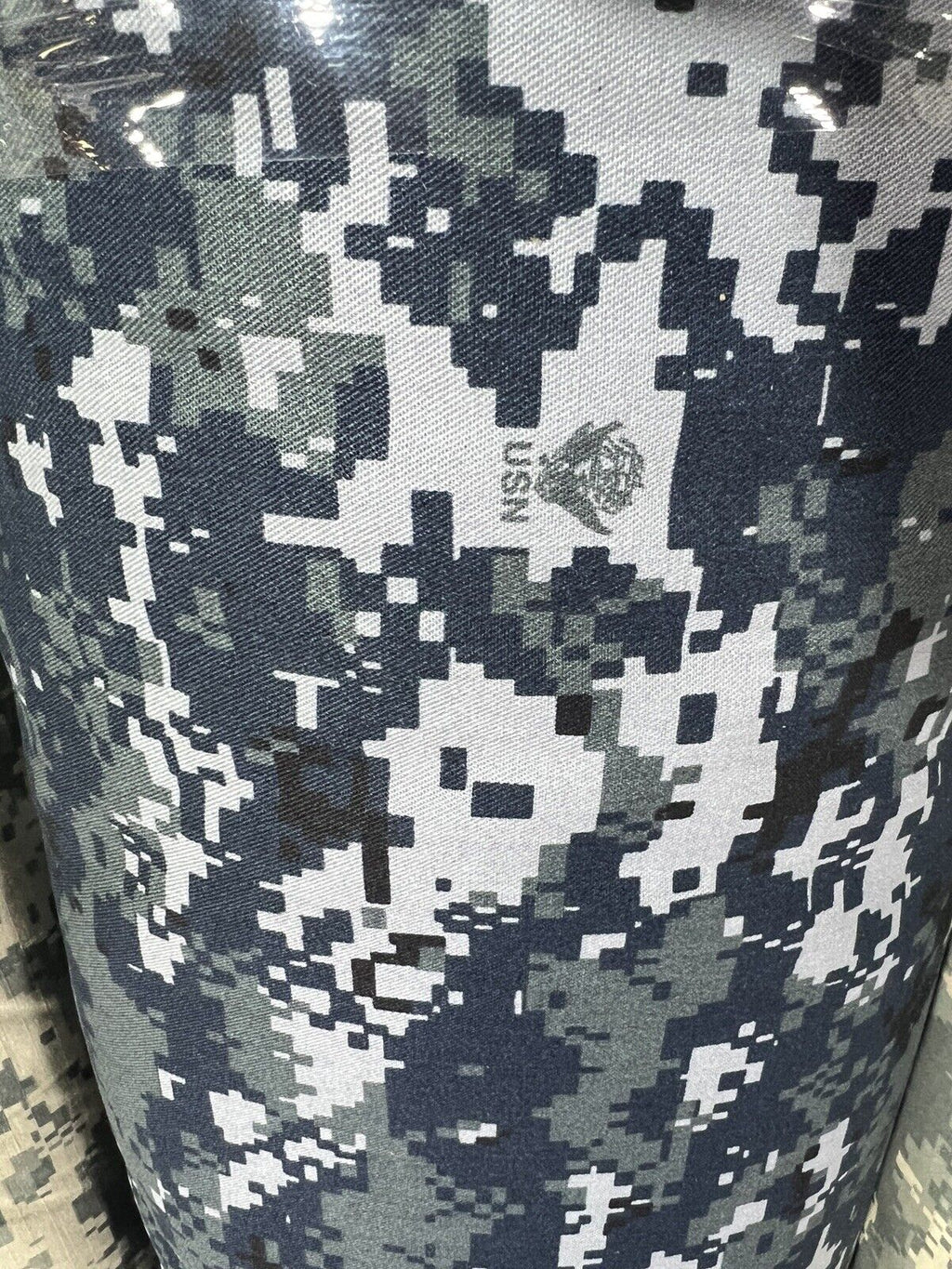Navy Blue NWU Digital NyCo Camo Ripstop Fabric 60”