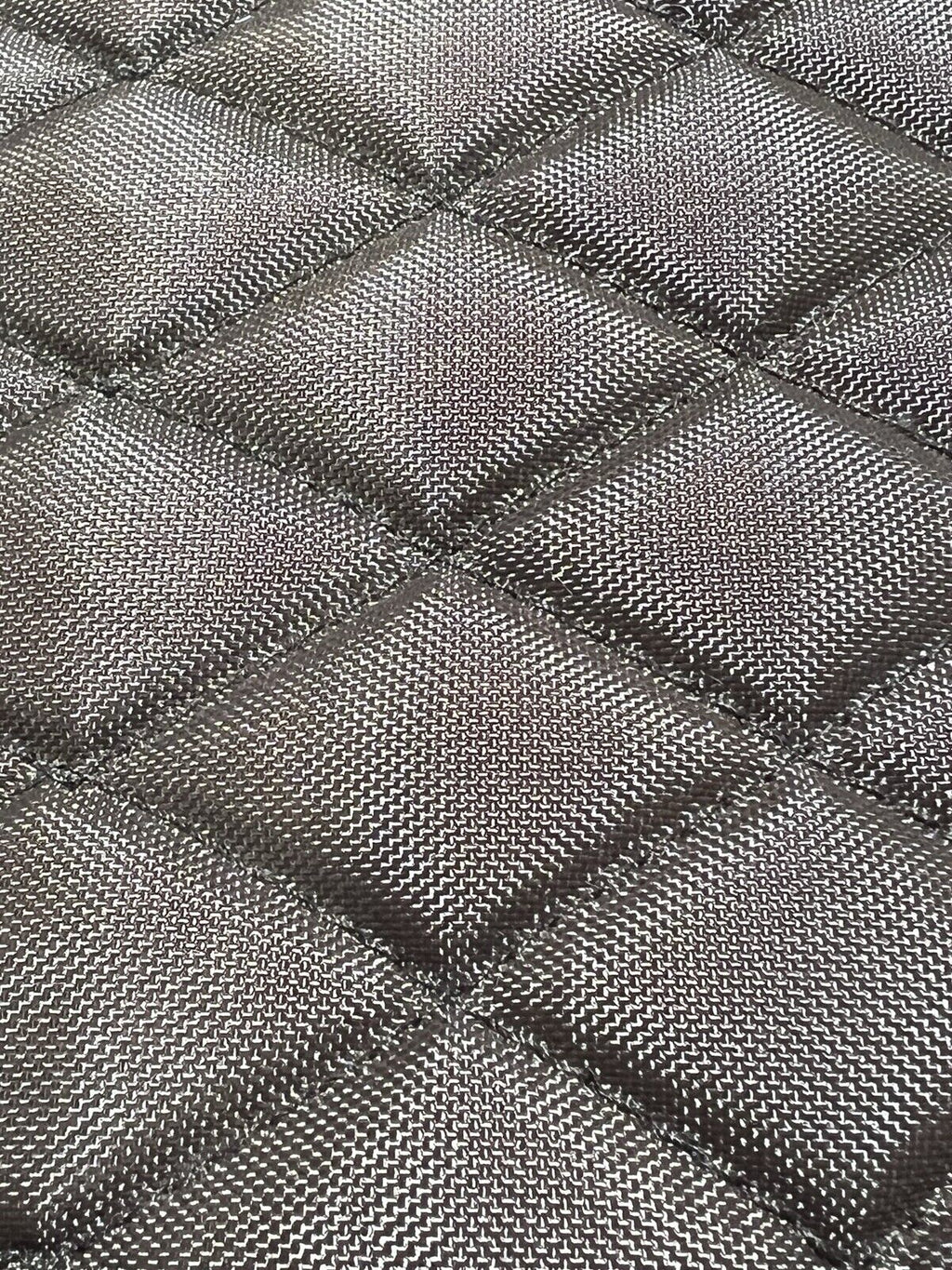 Brown Quilted Nylon 200D Quilting Fabric Plain Lining Padded Inner Batting 60"