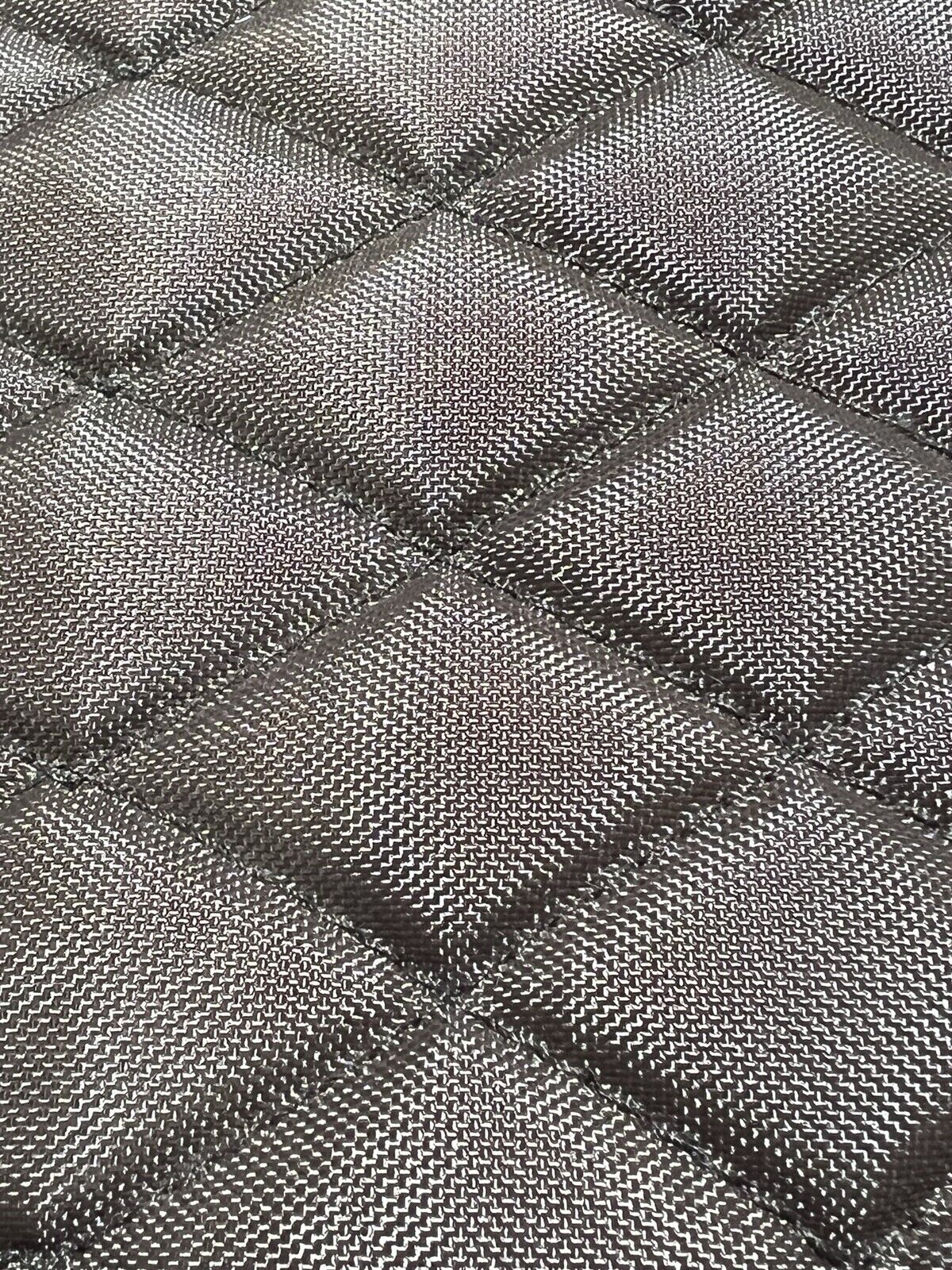 Brown Quilted Nylon 200D Quilting Fabric Plain Lining Padded Inner Batting 60"