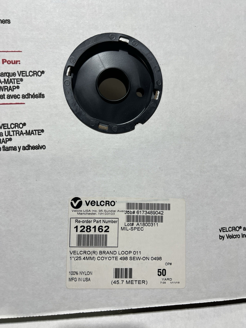 Velcro® Brand 1” COYOTE TAN 498 HOOK & LOOP SEW-ON-TYPE 50 YRDS On EACH ROLL