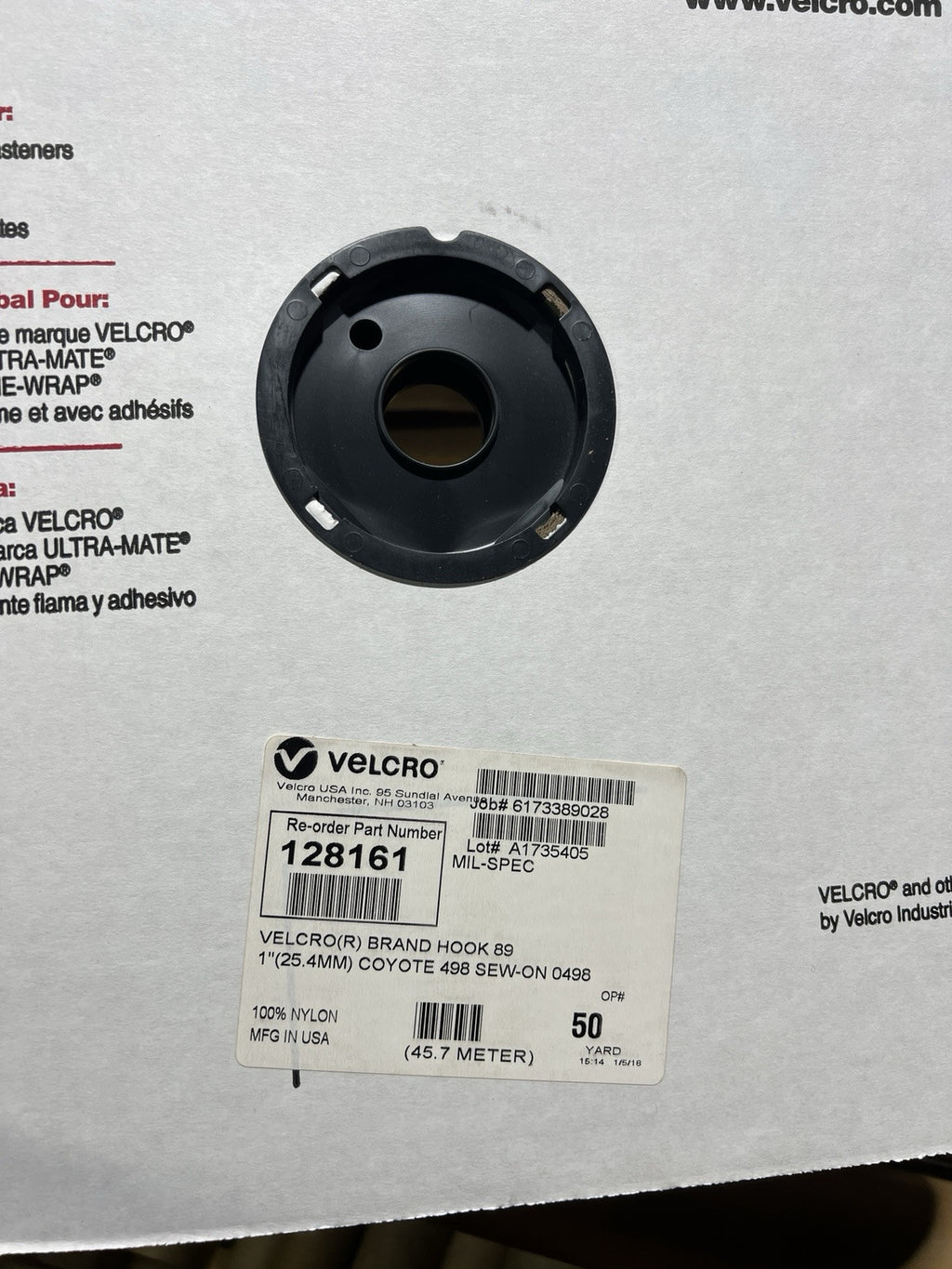 Velcro® Brand 1” COYOTE TAN 498 HOOK & LOOP SEW-ON-TYPE 50 YRDS On EACH ROLL