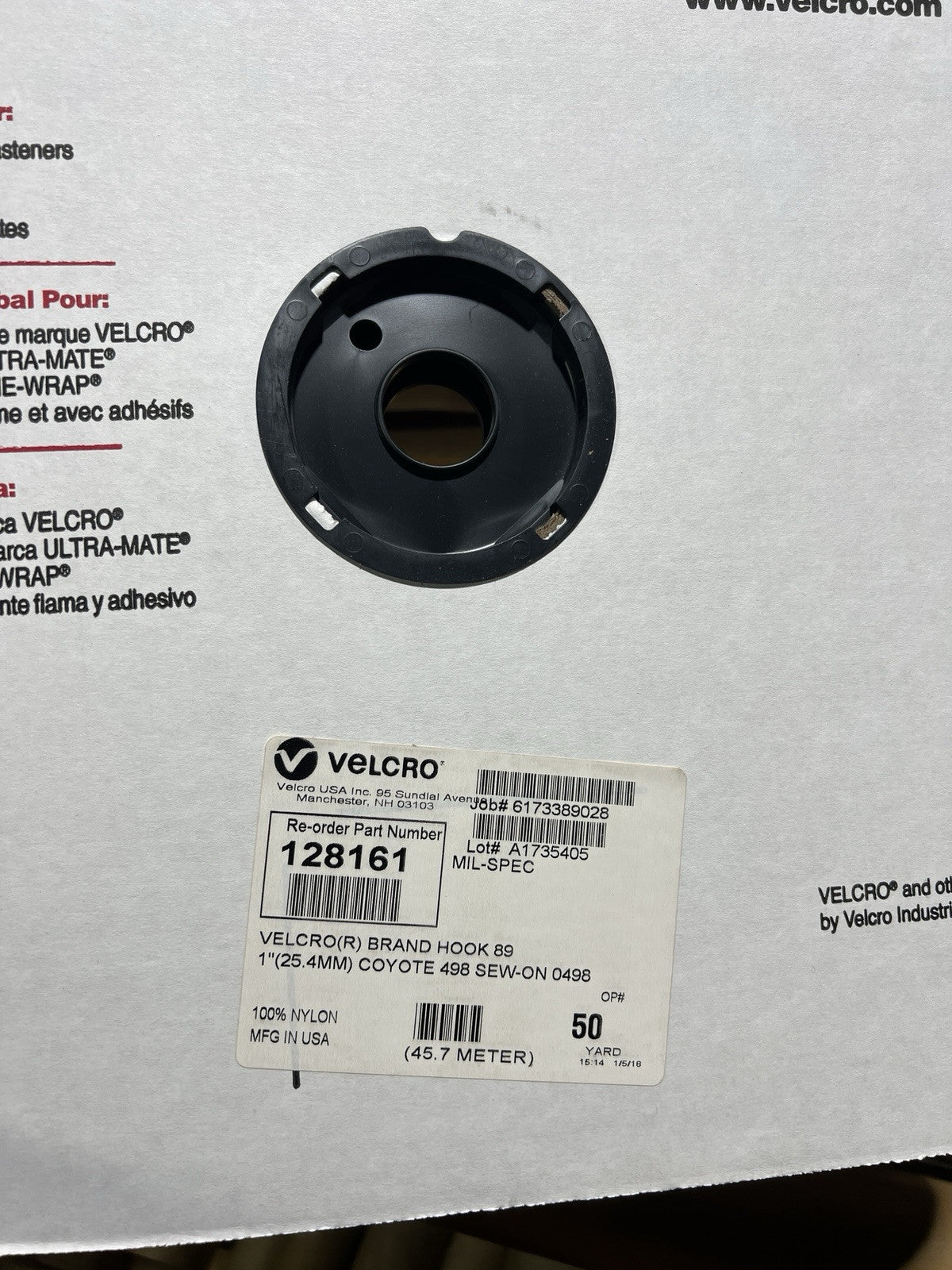 Velcro® Brand 1” COYOTE TAN 498 HOOK & LOOP SEW-ON-TYPE 50 YRDS On EACH ROLL