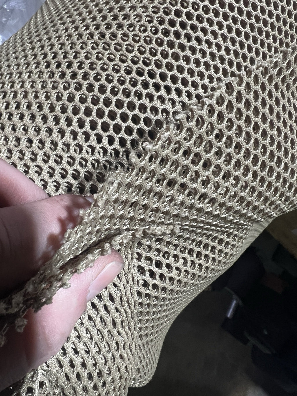 Tan 499 Military Spacer Mesh Fabric – 60” Wide, 4-Way Stretch, Apex R7118