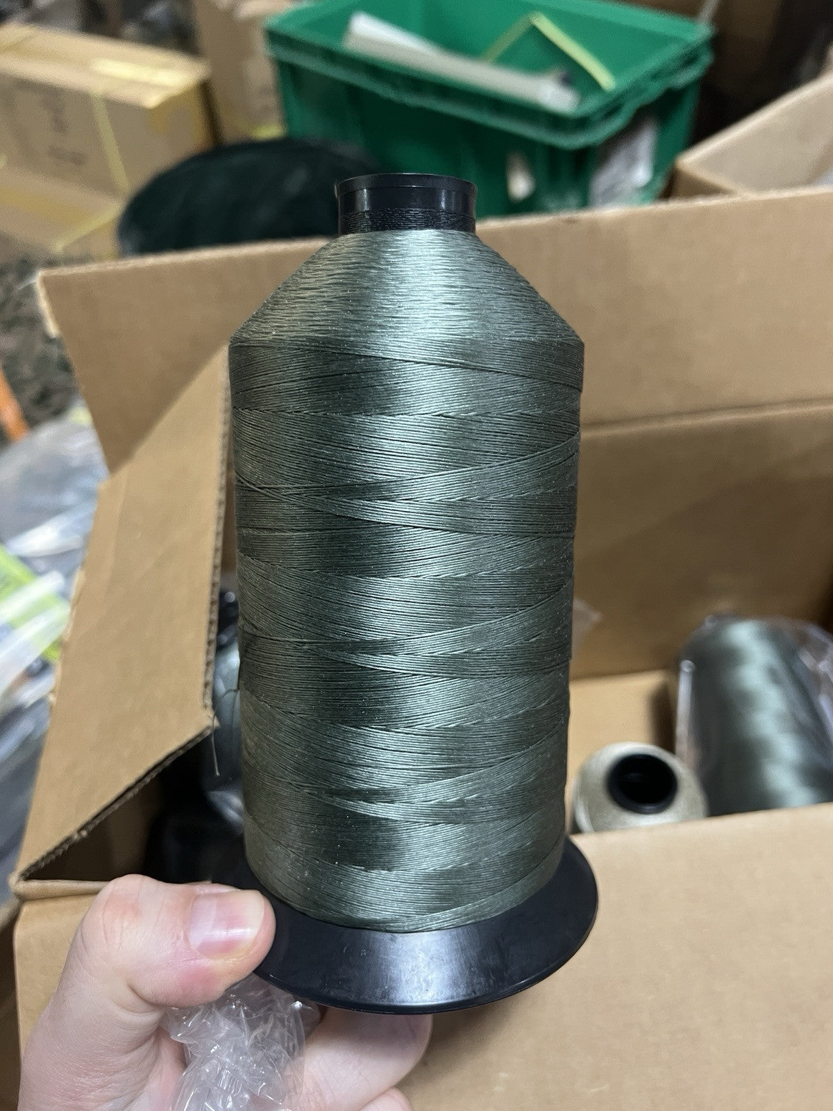 LT Green Nylon Thread 16 Oz T92Cone Made in USA by Fil-Tech Premo UVR 12501