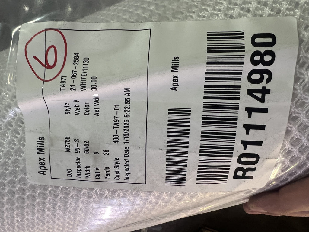 White 1/4 Military Mesh Netting TA97T MADE IN THE USA