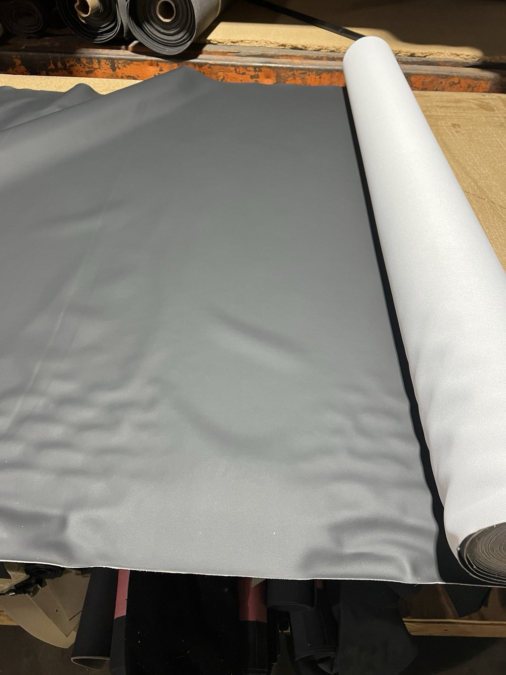 Black  Smooth Grain Vinyl Upholstery Fabric 60” Wide Auto Sold By The Yard