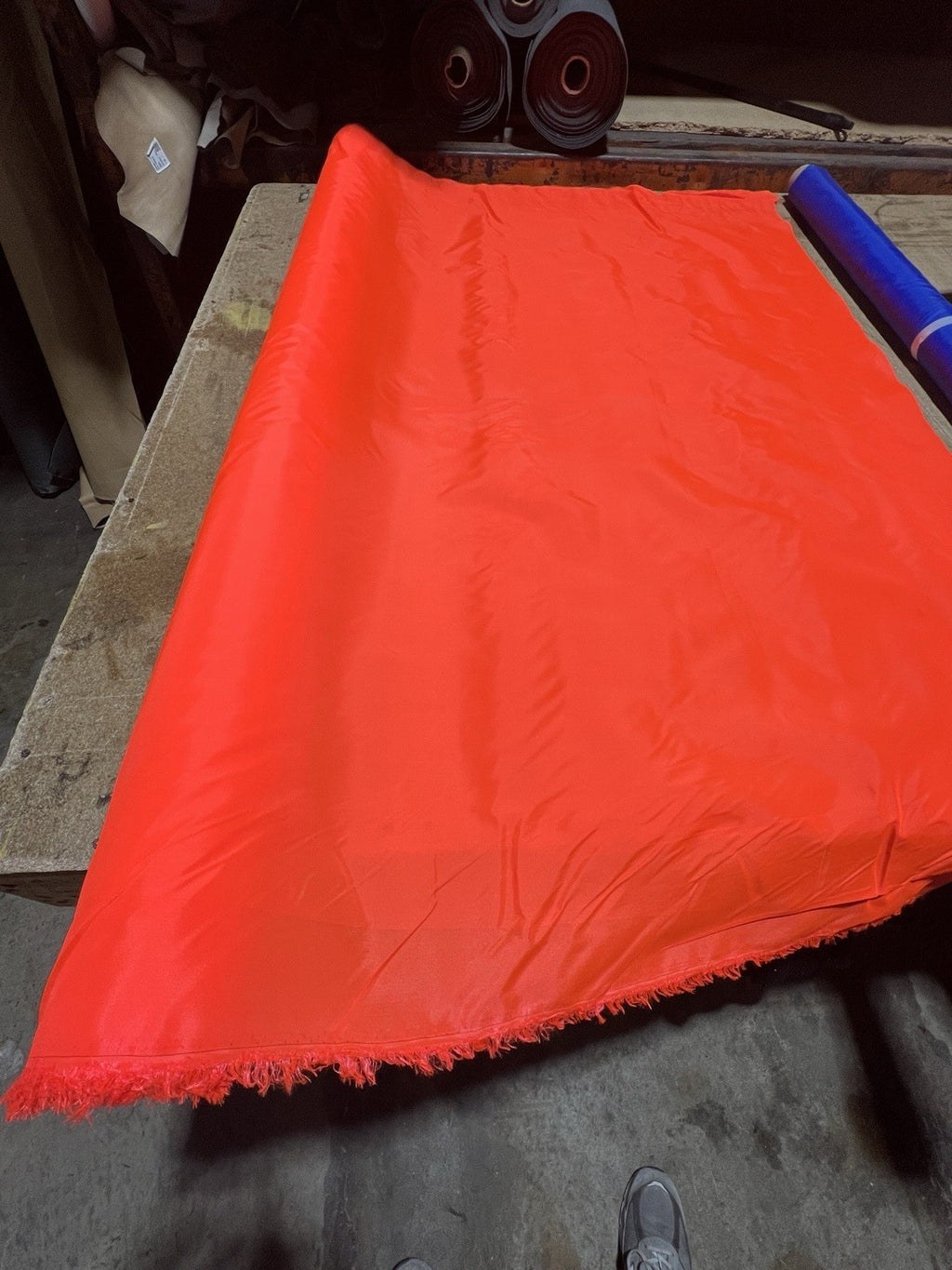 Orange 200D Waterproof Coated  60" Nylon Fabric Midweight