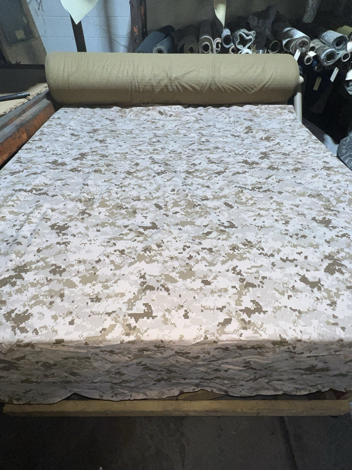 DESERT MARPAT GRID FLEECE GORTEX NYLON DWR MILITARY WATER REPELLENT FABRIC 62"W