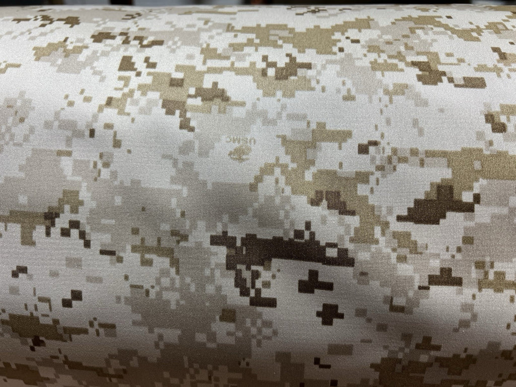 MARPAT DESERT GORTEX NYLON DWR MILITARY WATER REPELLENT FABRIC BTY 62"W