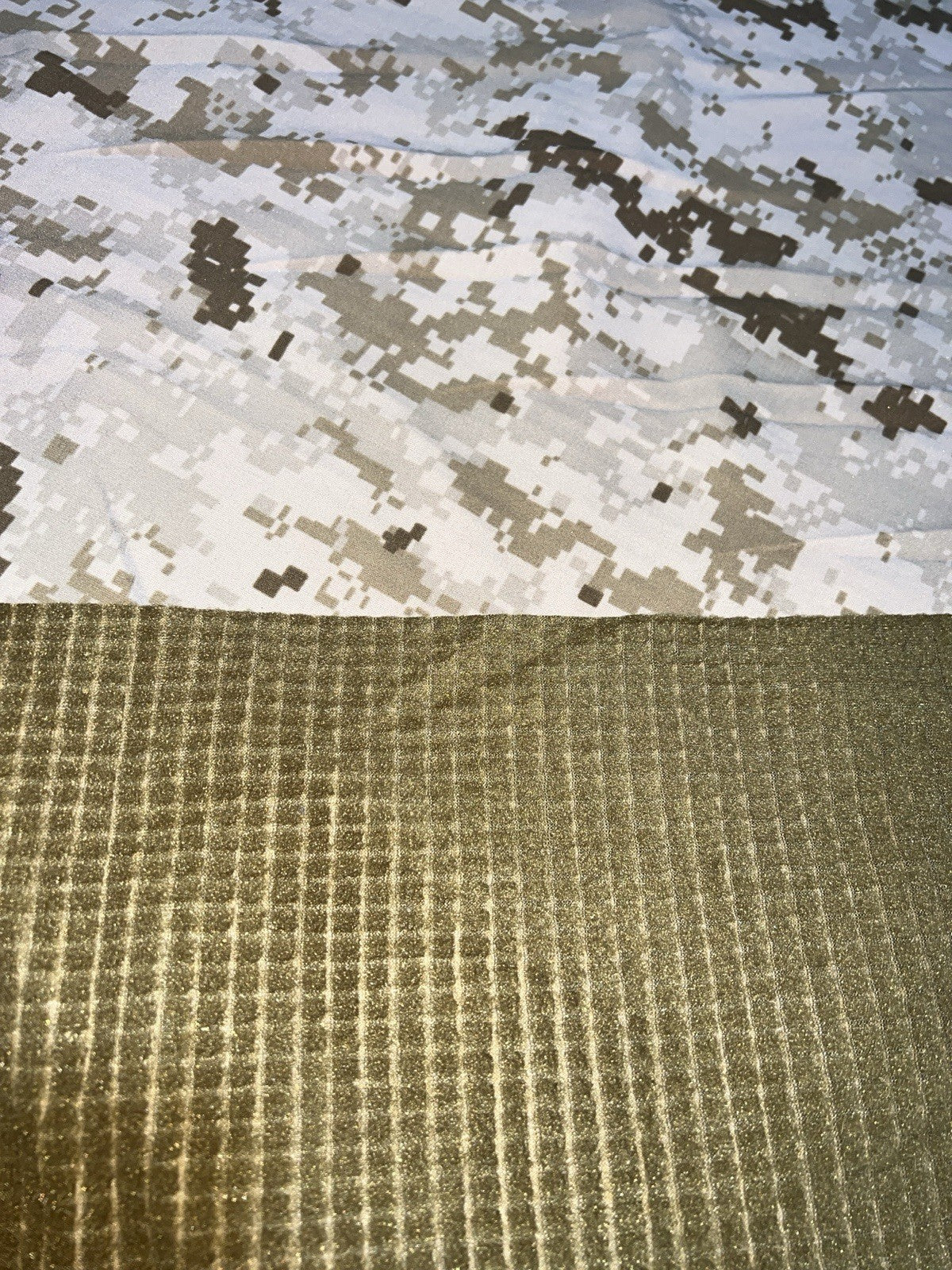DESERT MARPAT GRID FLEECE GORTEX NYLON DWR MILITARY WATER REPELLENT FABRIC 62"W