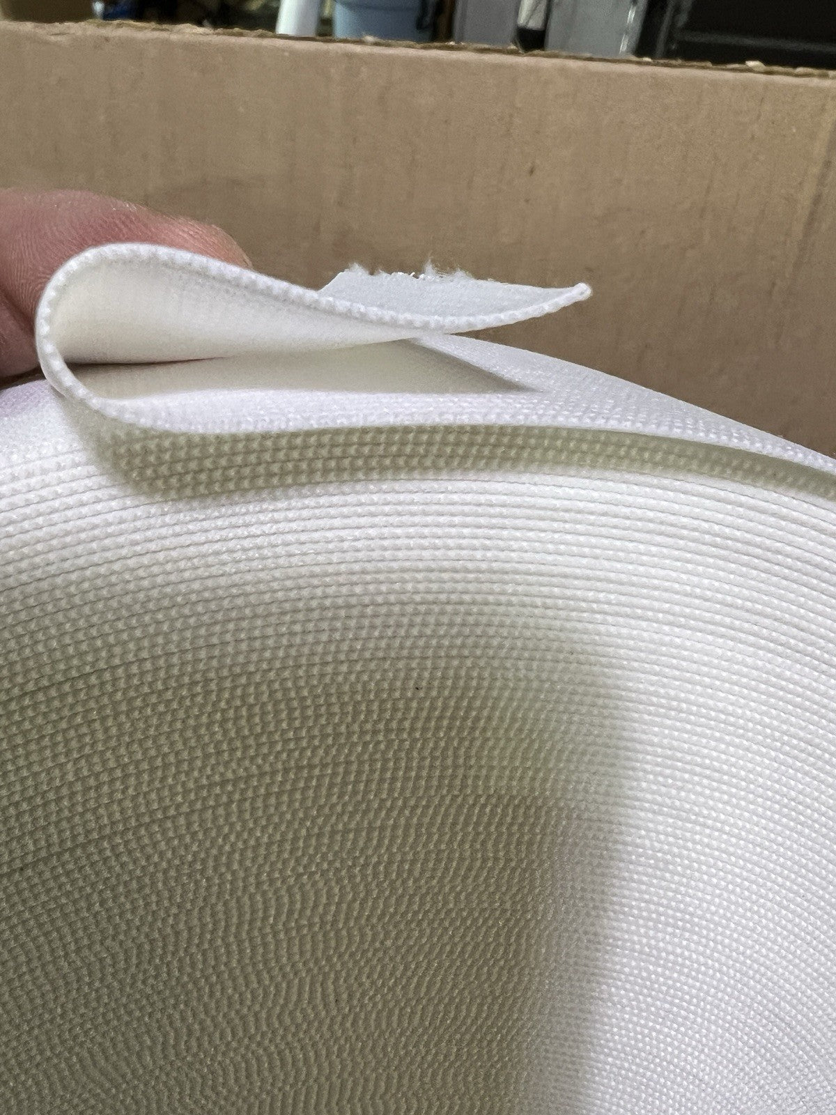 2in- White HD Elastic Mil-Spec Trim 50yd Roll