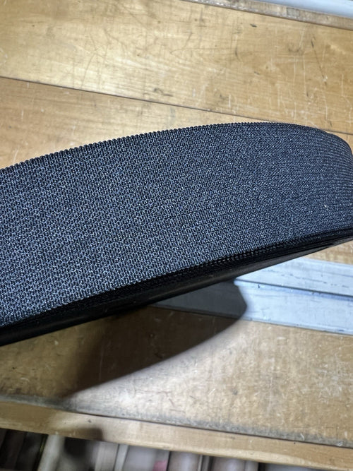 1.5in Wide Military Grade HD Elastic By-The-Yard - Black