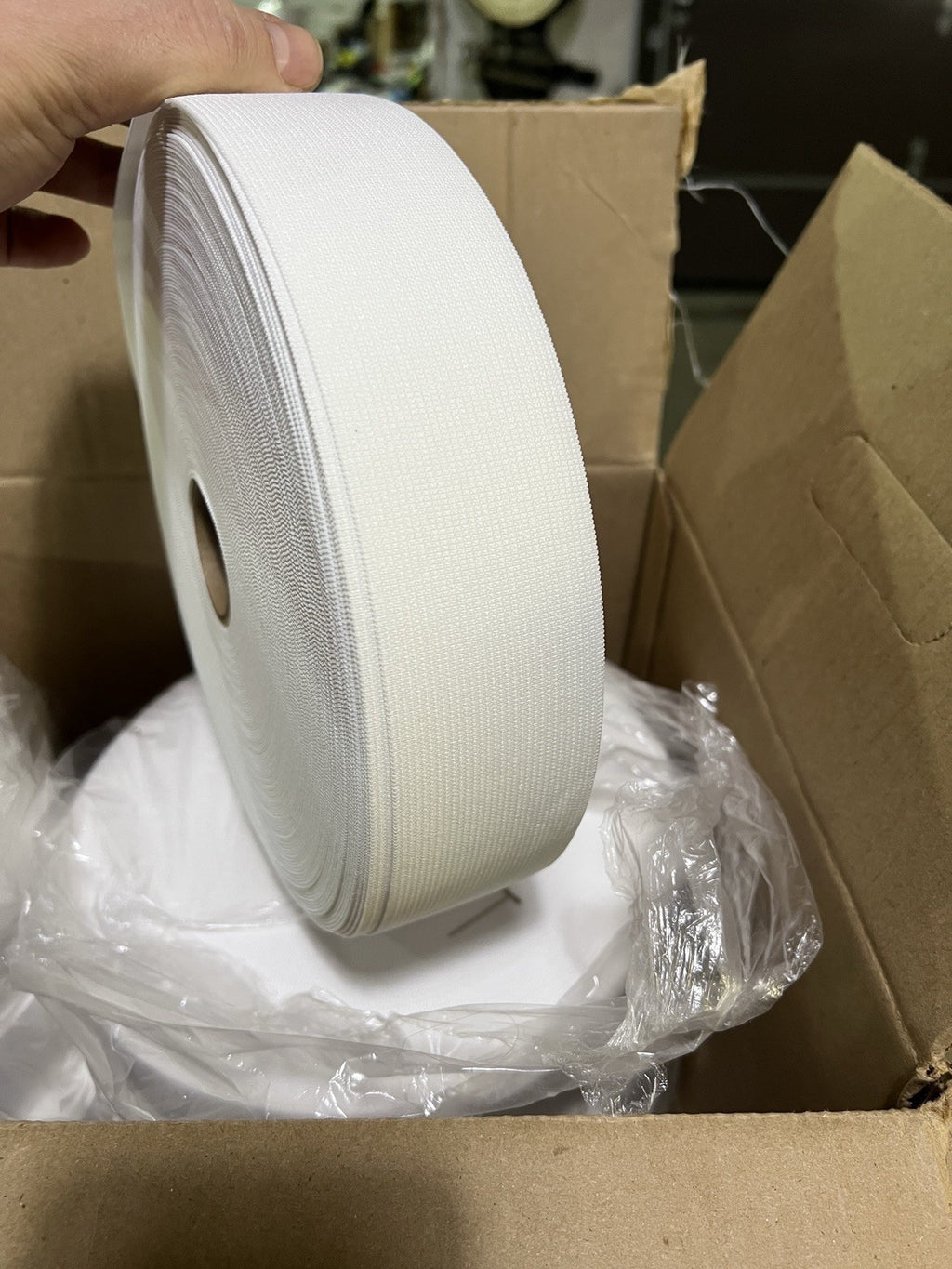 2in- White HD Elastic Mil-Spec Trim 50yd Roll