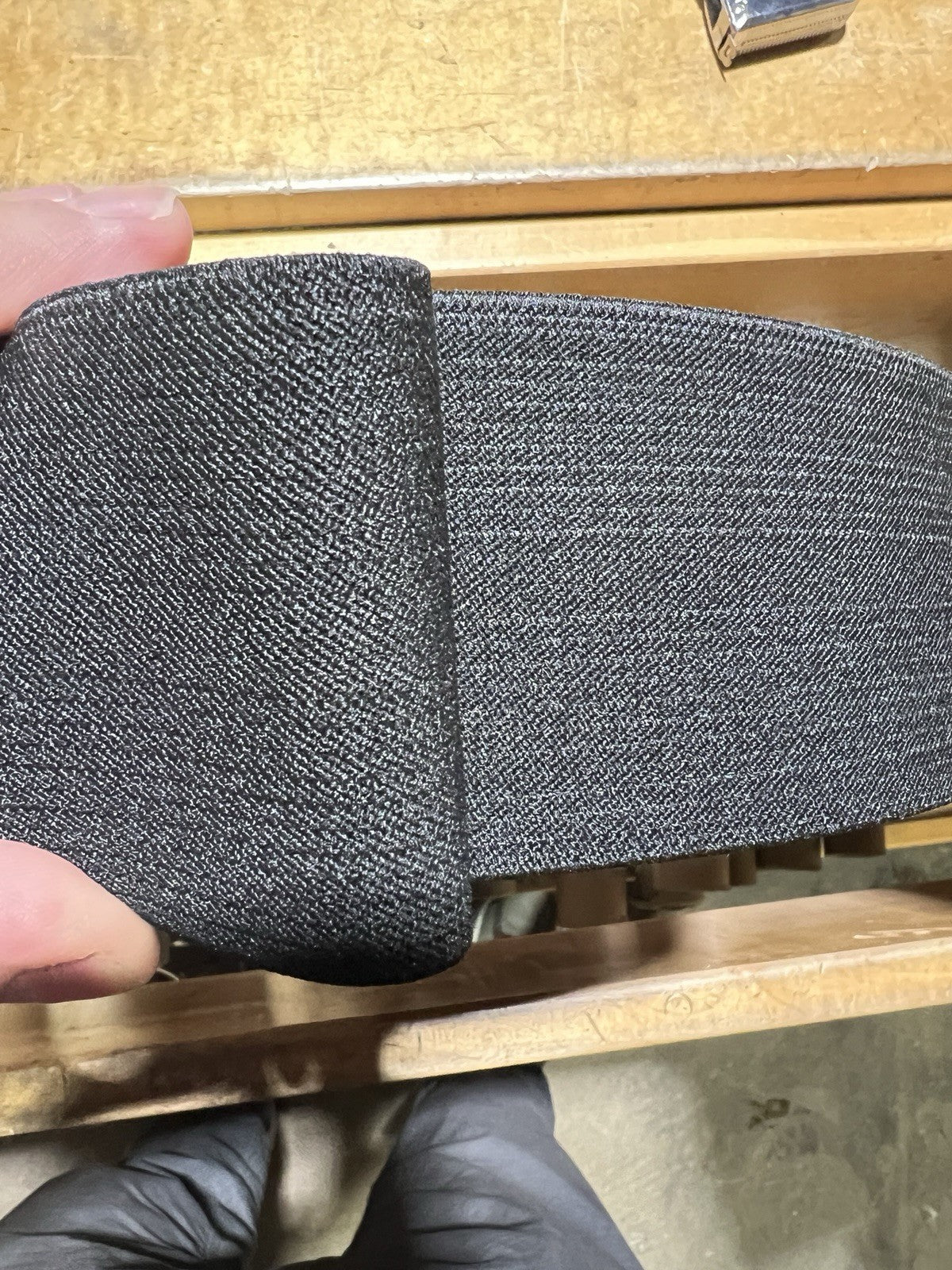 3in Wide Military Grade HD BLACK Elastic SOLD BY THE YARD
