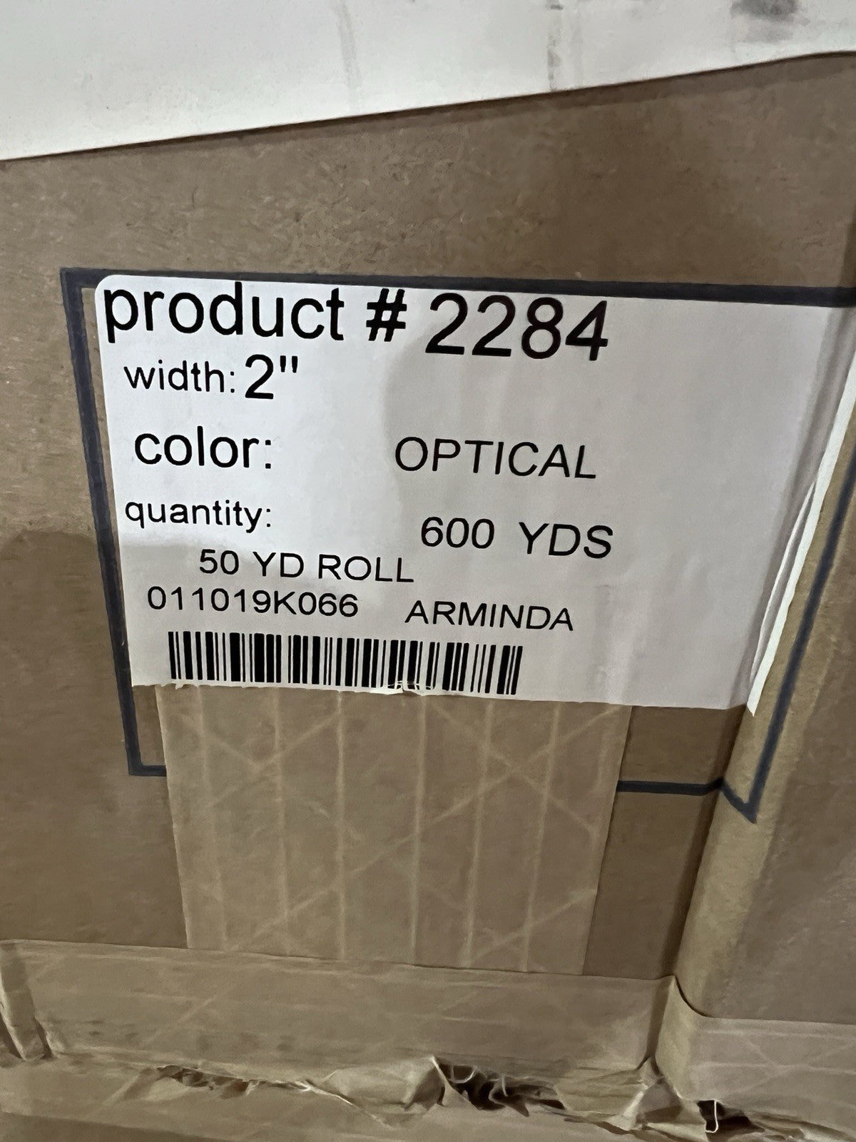 2in- White HD Elastic Mil-Spec Trim 50yd Roll