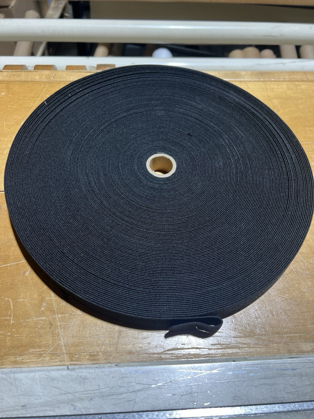 Knit Elastic Band 1 Inch Black Waistband Trim 50yds