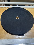 Knit Elastic Band 1 Inch Black Waistband Trim 50yds