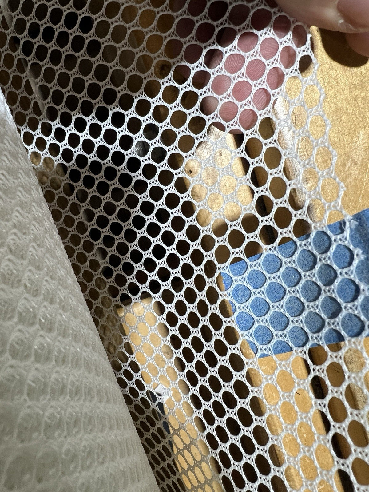White Soft 1/4" Fishnet Netting by the Yard Mesh, 51” Wide MADE IN THE USA 58yds
