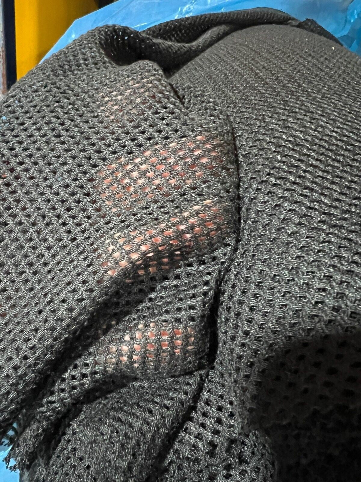 Black Sport Mesh Netting In 10 Yard Cuts Mesh Pattern, 60" Wide MADE IN THE USA