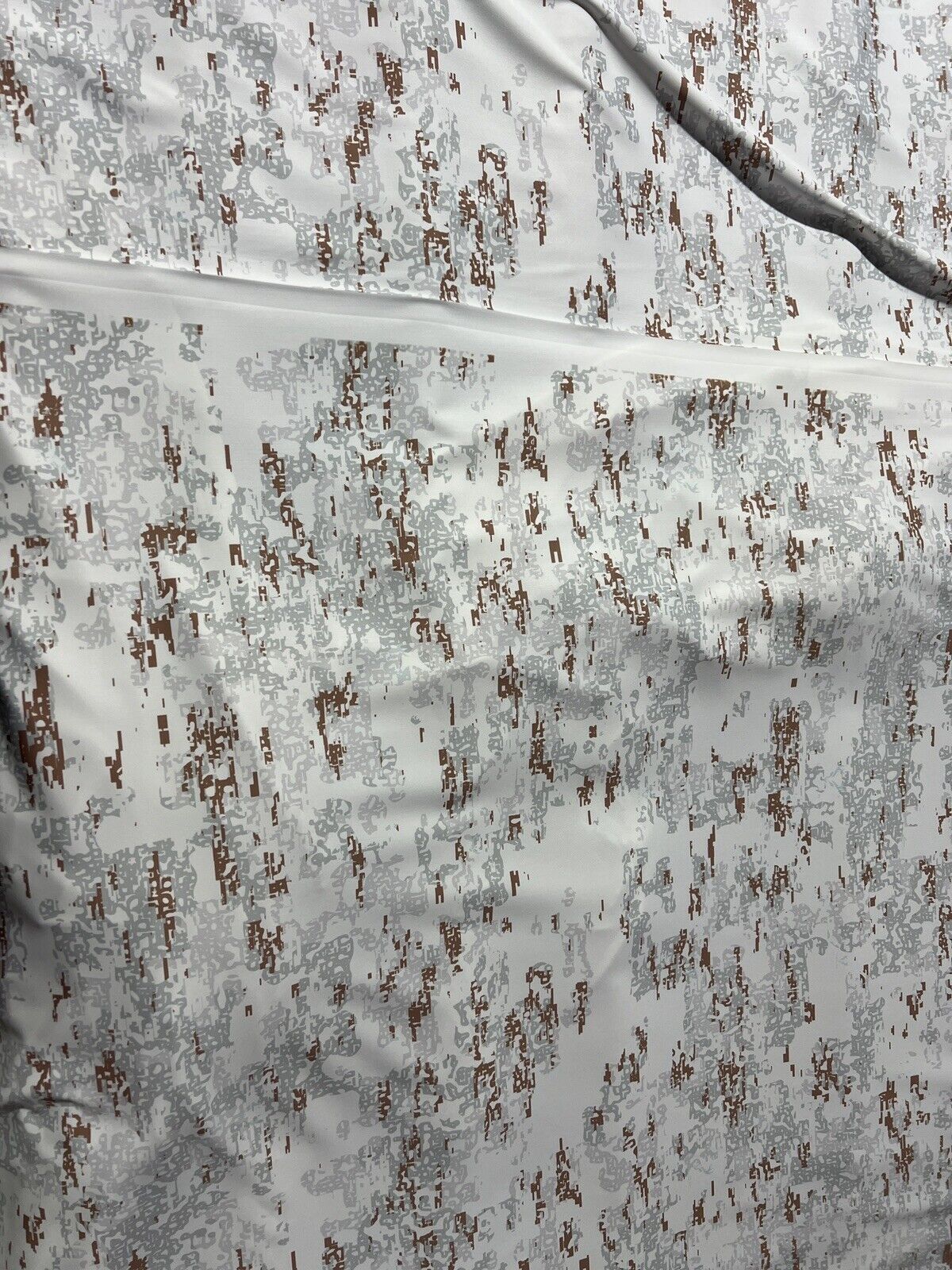 Forloh Snow Fall Camouflage Taffeta Spandex Camo Polyester Fabric 60” 10-Yrd Cut