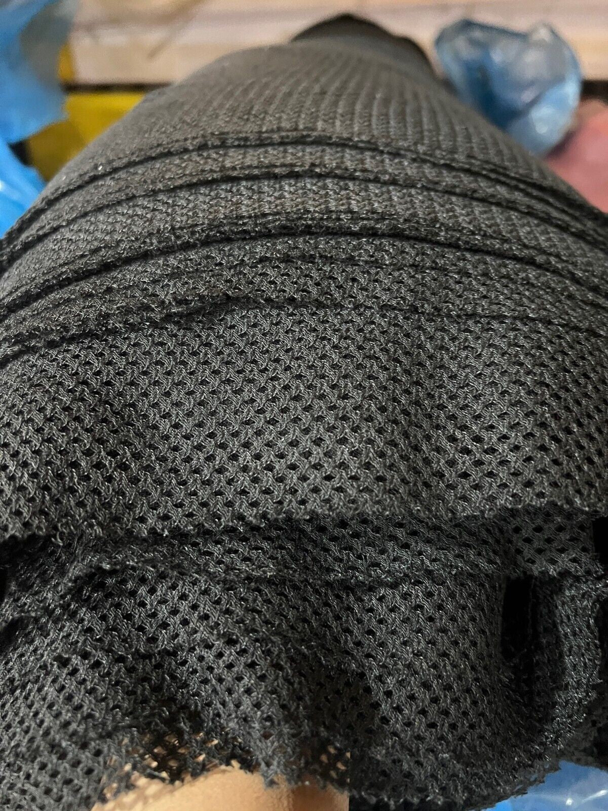 Black Sport Mesh Netting In 10 Yard Cuts Mesh Pattern, 60" Wide MADE IN THE USA