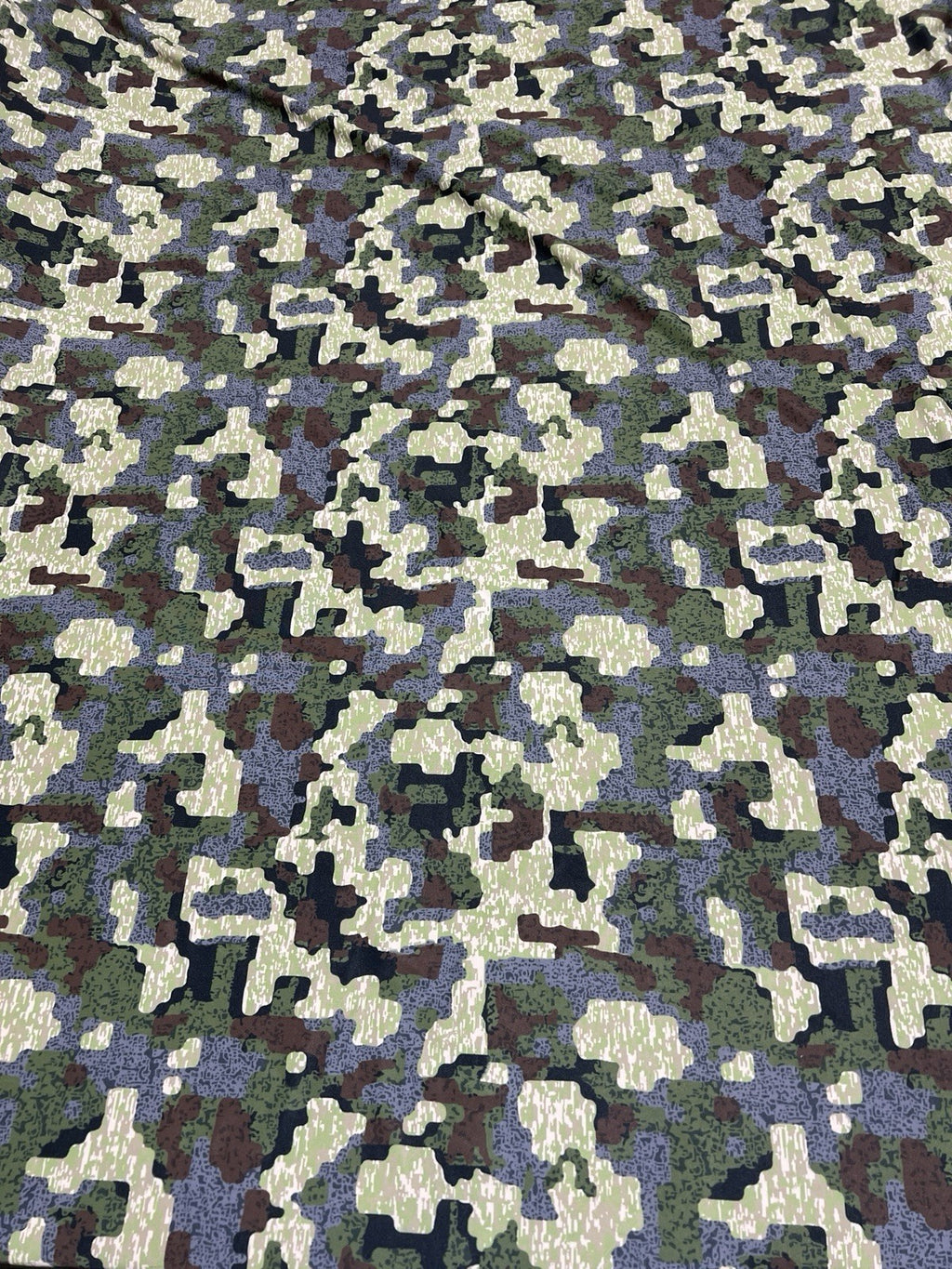 Forloh Deep Cover Camo Camouflage Taffeta Spandex Camo Polyester Fabric 60”