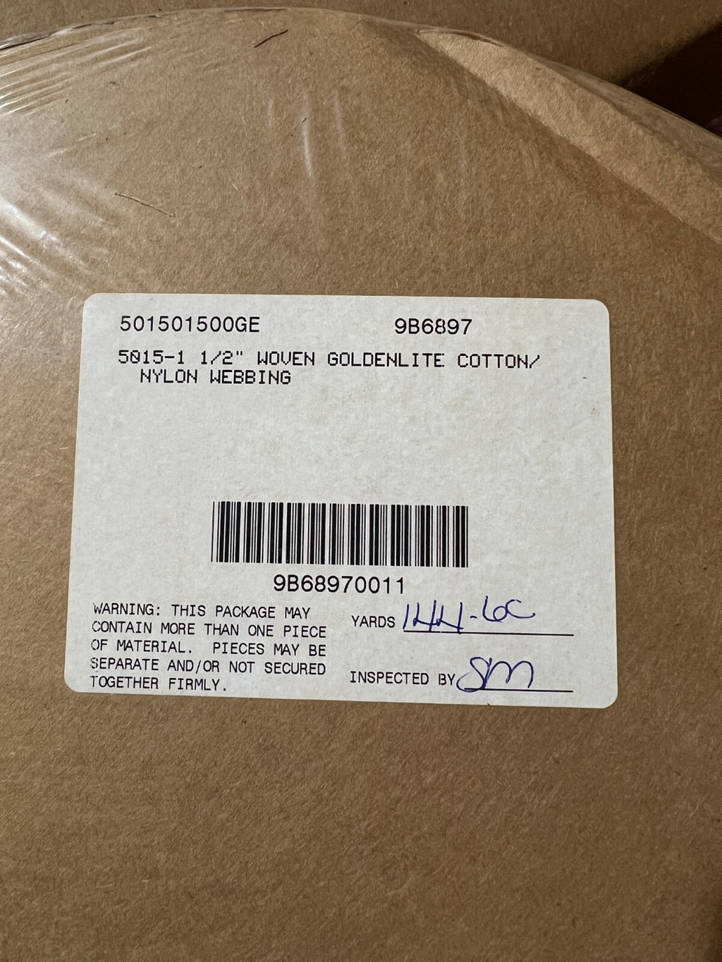 1.5” Goldenlite Woven Ny/CO Webbing 144 Yards Military Trim Ceremonial Trim