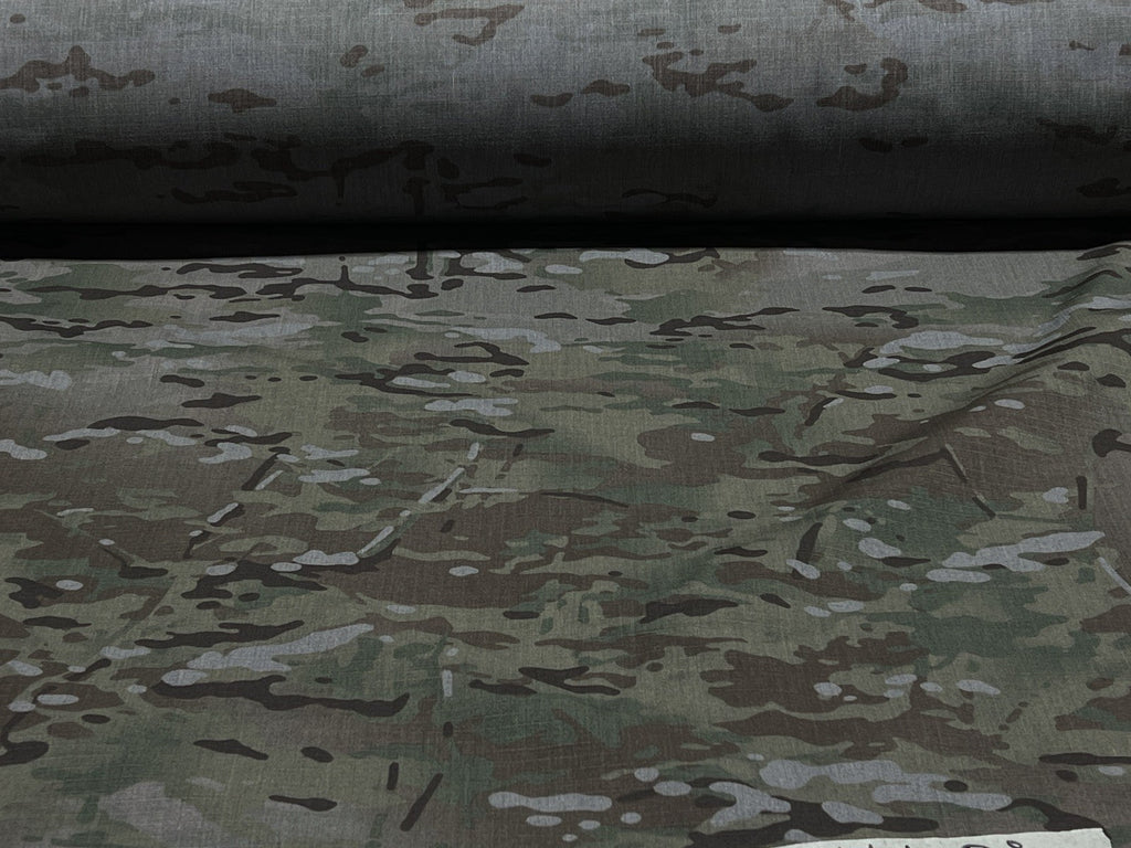 Multicam Night Camo NYCO Ripstop Fabric – 65” Wide, Military Spec 10 Yard Cut