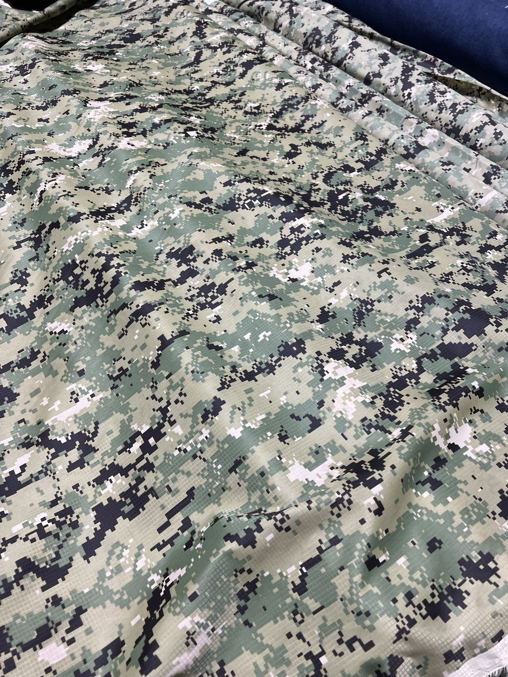 AOR2 NWU III NAVY LOGO Light Weight NYLON CAMO MILITARY FABRIC BY YARD 62” 10yds