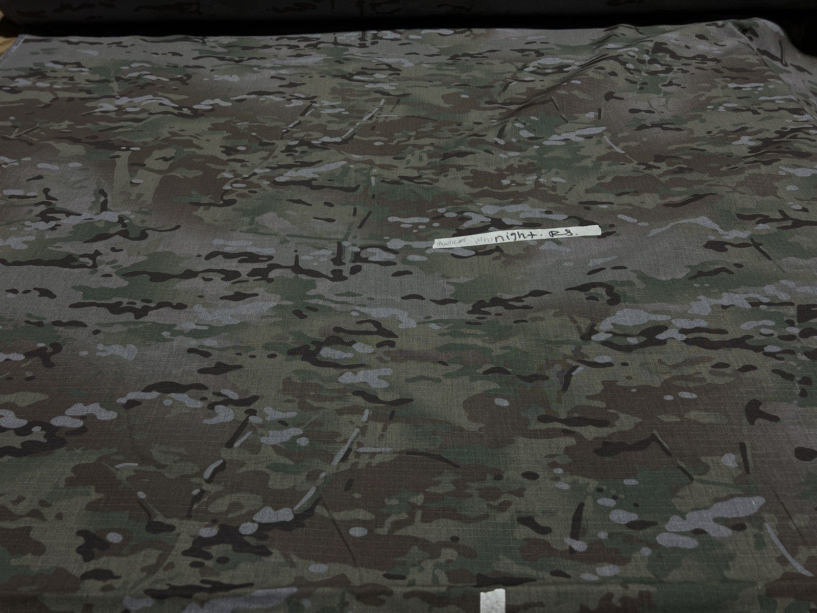 Multicam Night Camo NYCO Ripstop Fabric – 65” Wide, Military Spec 10 Yard Cut