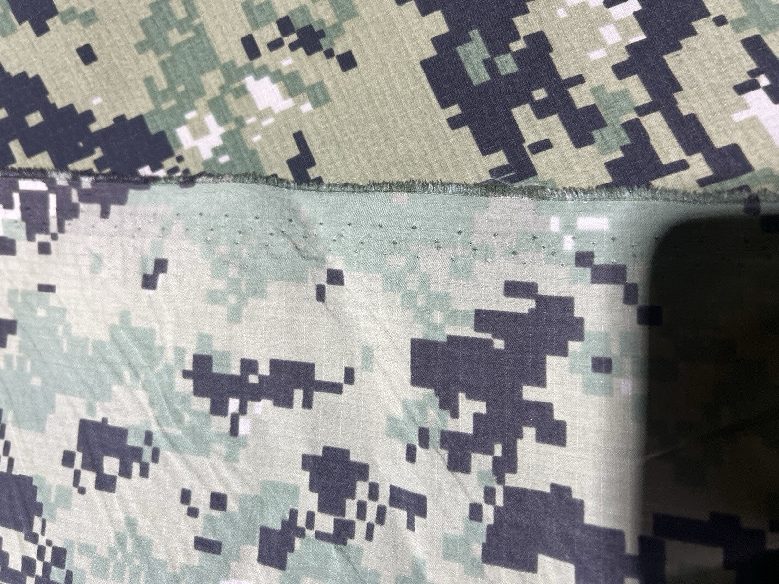 AOR2 NWU III NAVY LOGO Light Weight NYLON CAMO MILITARY FABRIC BY YARD 62” 10yds