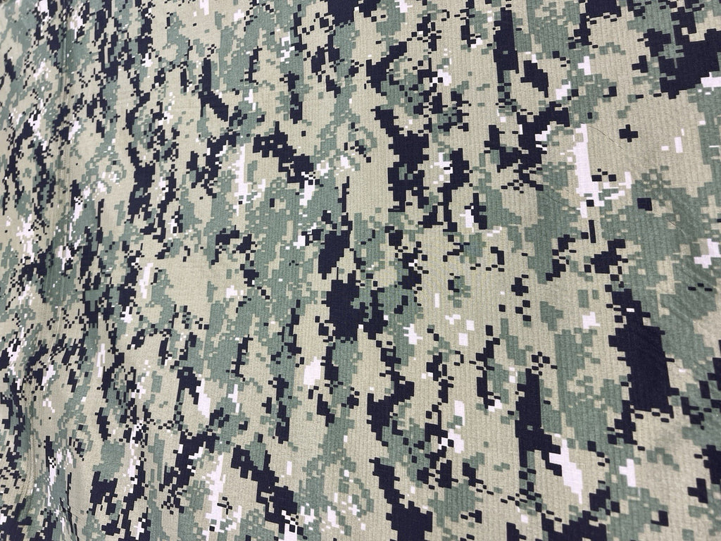 AOR2 NWU III NAVY LOGO Light Weigh NYLON CAMO MILITARY FABRIC 2 Yard Cuts 62”