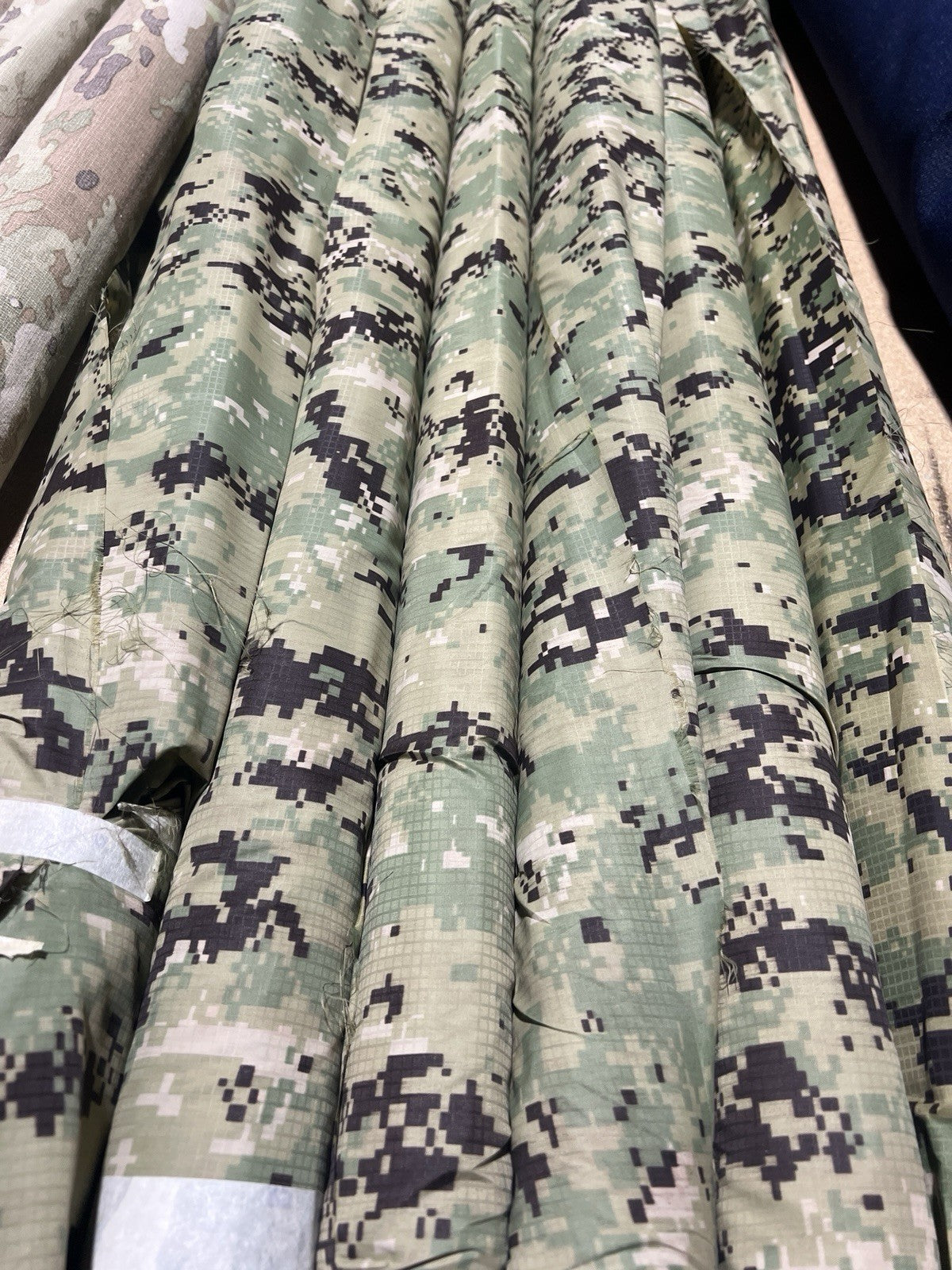 AOR2 NWU III NAVY LOGO Light Weigh NYLON CAMO MILITARY FABRIC 2 Yard Cuts 62”