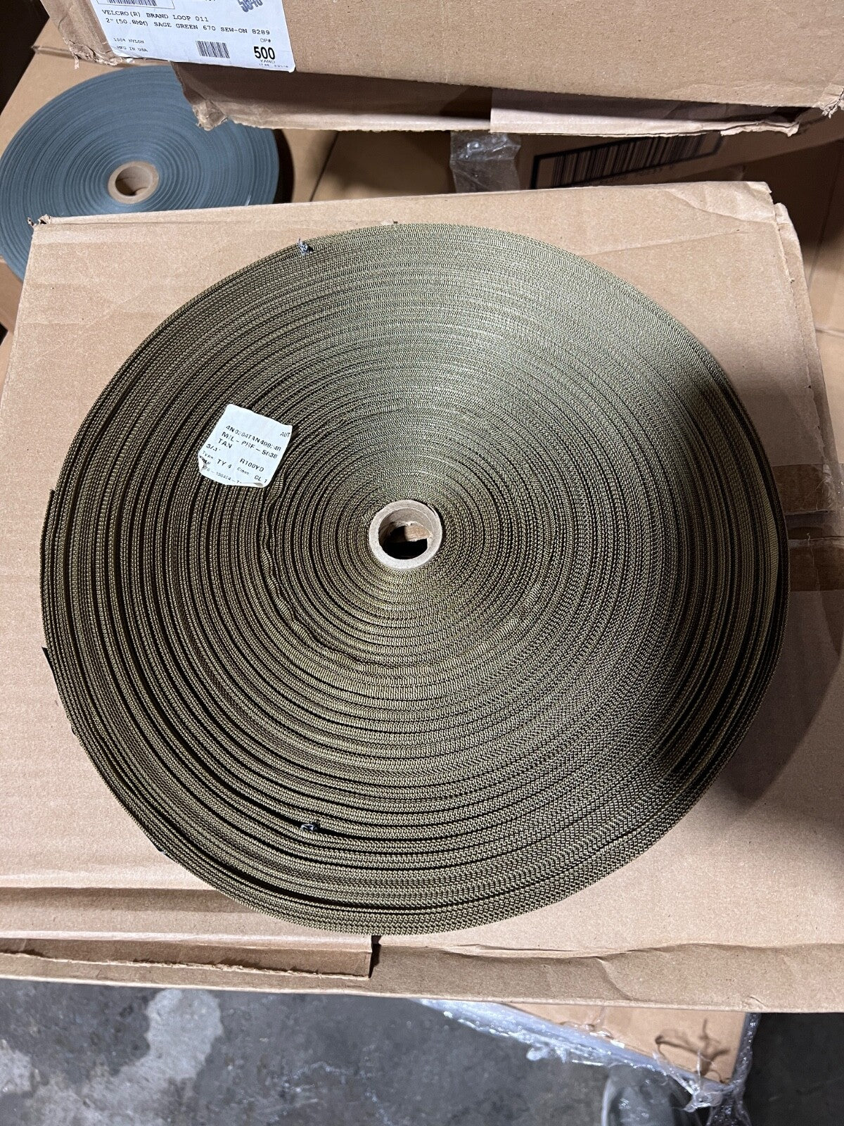 3/4” Tan 499 MIL-SPEC Webbing – Type IV, Class 1 – 100 Yard Roll – MIL-PRF-5038