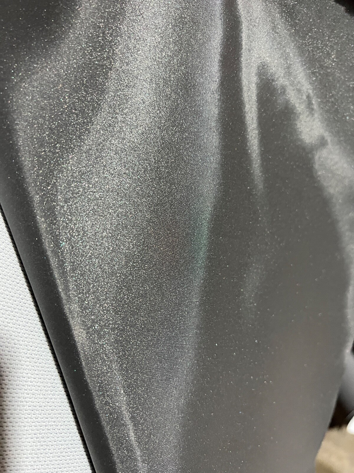 Charcoal Gray Glitter Shine Vinyl Fabric by The Yard DIY Upholster