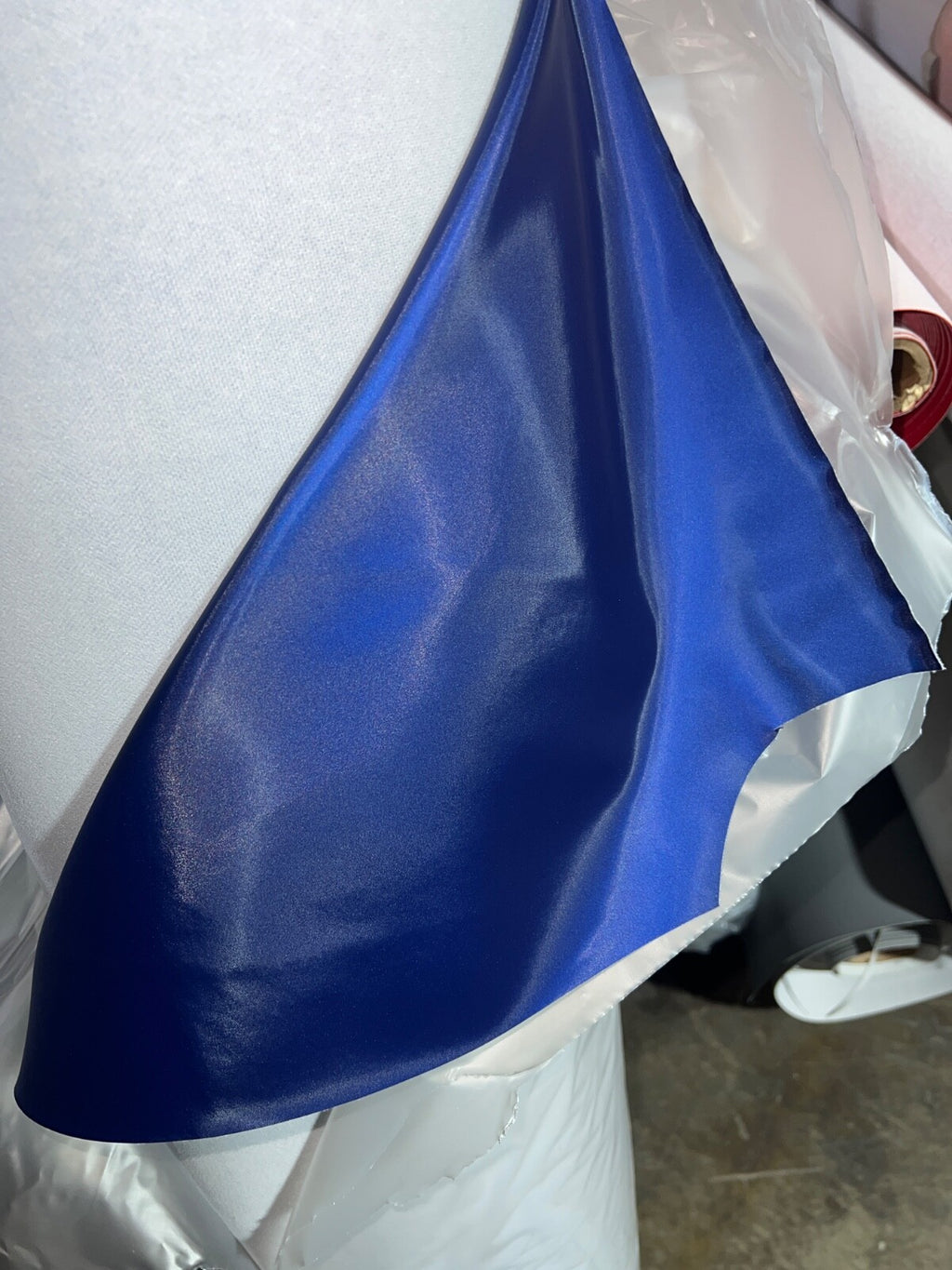 Midnight Blue Glitter Shine Vinyl Fabric by The Yard DIY Upholster
