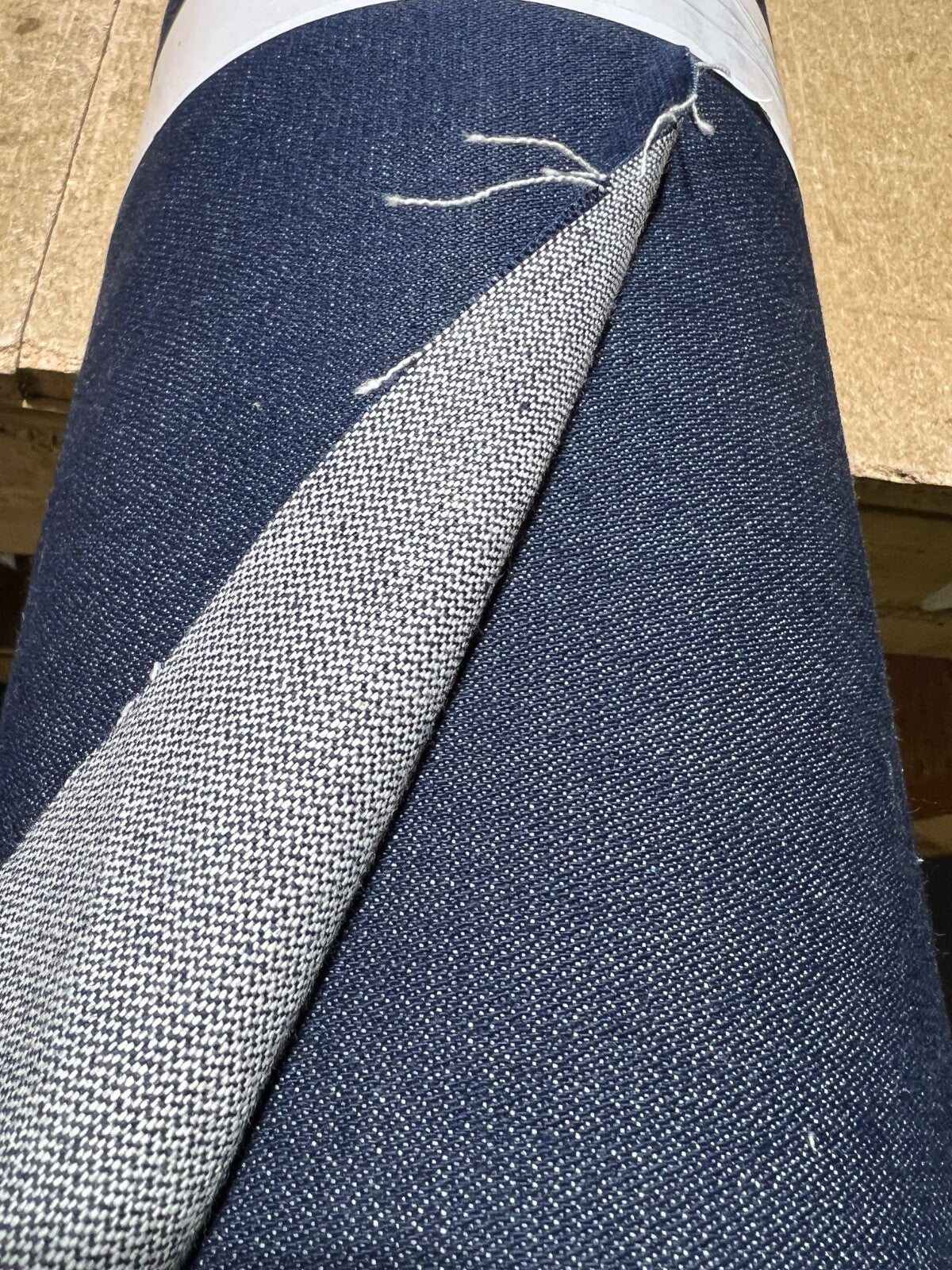 Navy Blue Denim 100% Cotton Canvas 10 oz Fabric 66” Wide Premium - by yard