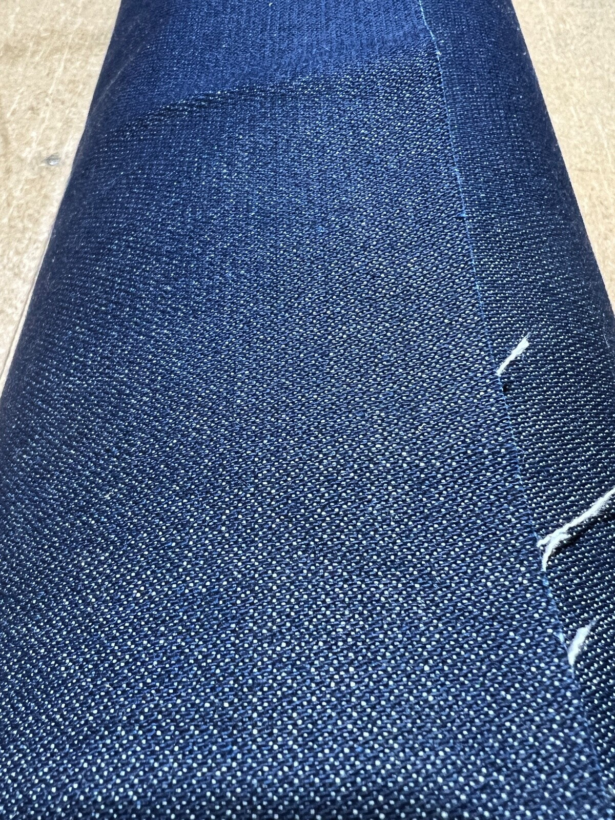 Navy Blue Denim 100% Cotton Canvas 10 oz Fabric 66” Wide Premium - by yard