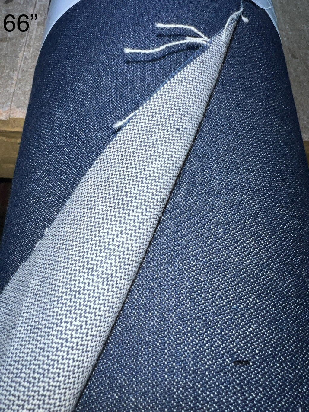 Navy Blue Denim 100% Cotton Canvas 10 oz Fabric 66” Wide Premium - by yard