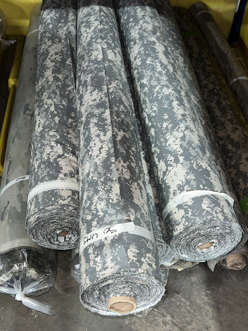 ACU Digital Camo Poly Cotton Camouflage Twill Fabric 60” 50 YARD ROLL