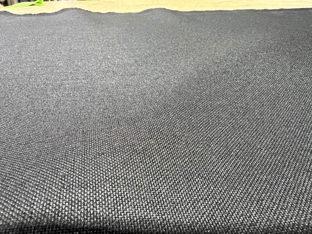 Black 500D Waterproof Coated Outdoor 60"W Fabric Heavyweight