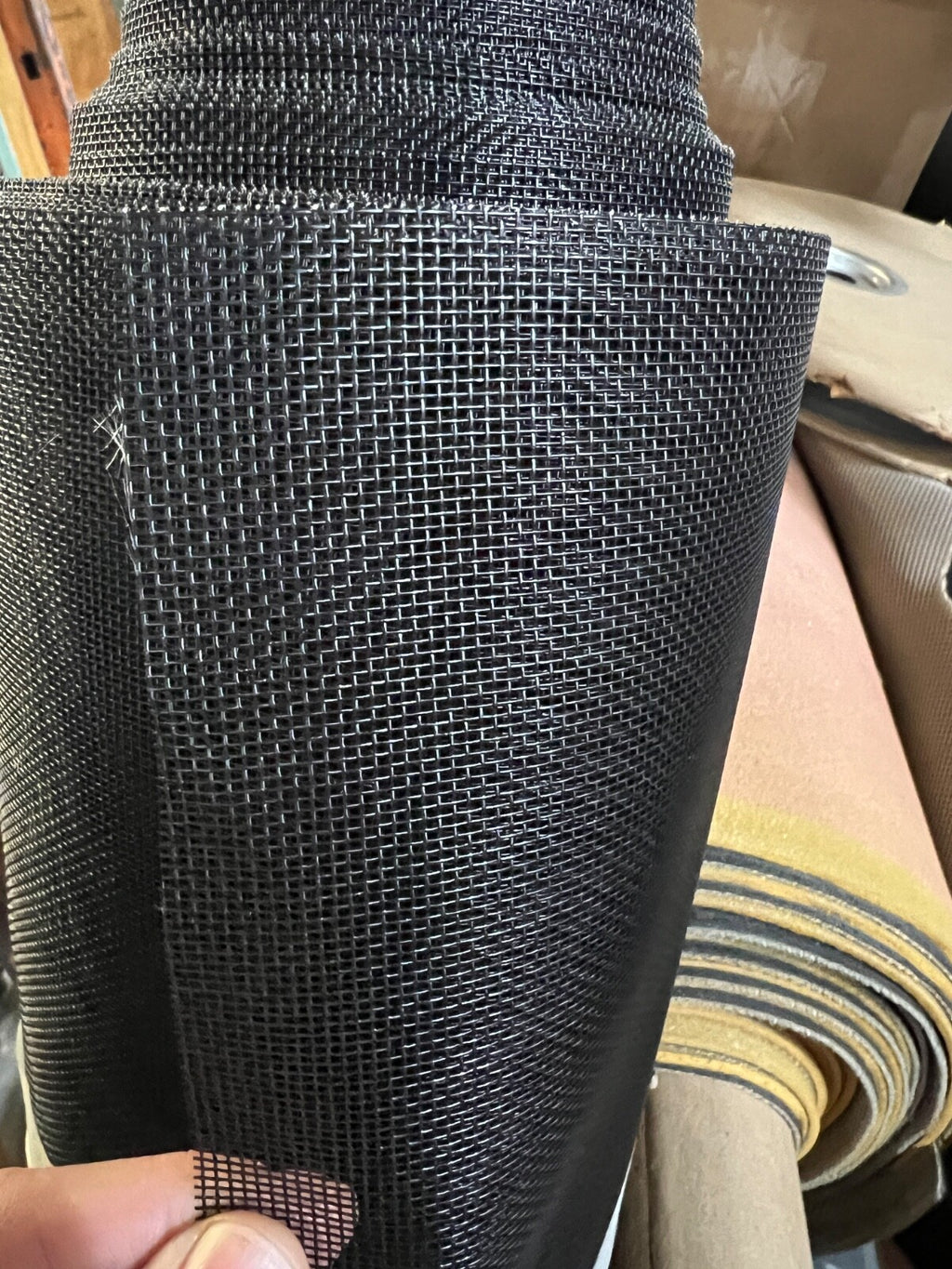 Super Screen 4500 Black Mesh 60”x100’ Roll-Pet & Weather Resistant Patio Screen