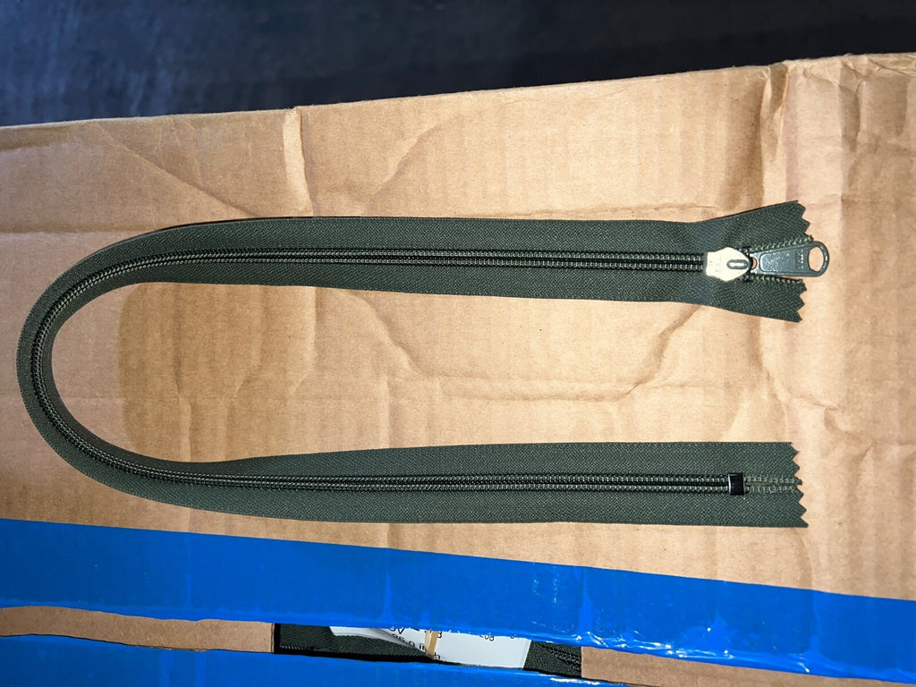 YKK #5 Reversible Coil Zippers–Black, Coyote Tan, Sage Green–Mil-Spec USA Bulk