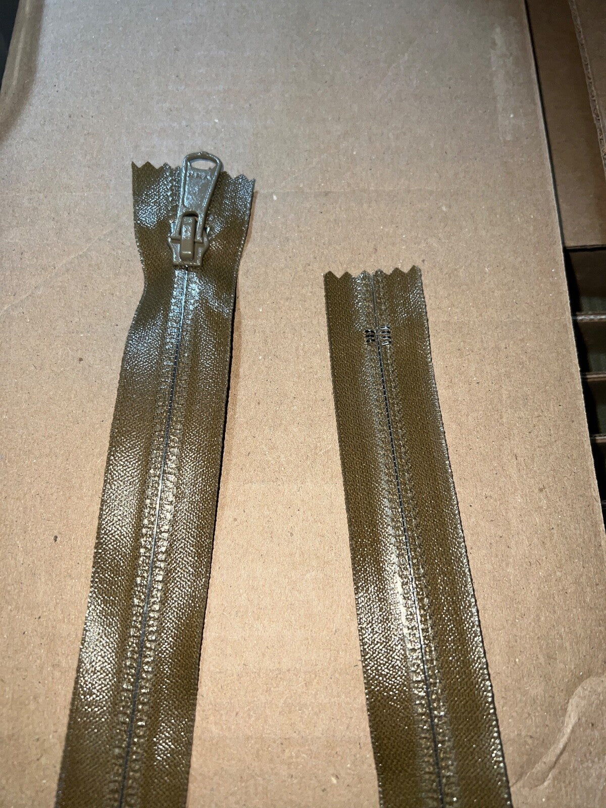 YKK #5 Reversible Coil Zippers–Black, Coyote Tan, Sage Green–Mil-Spec USA Bulk