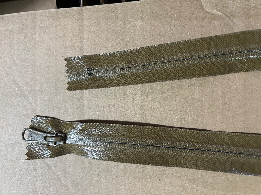 YKK #5 Reversible Coil Zippers–Black, Coyote Tan, Sage Green–Mil-Spec USA Bulk