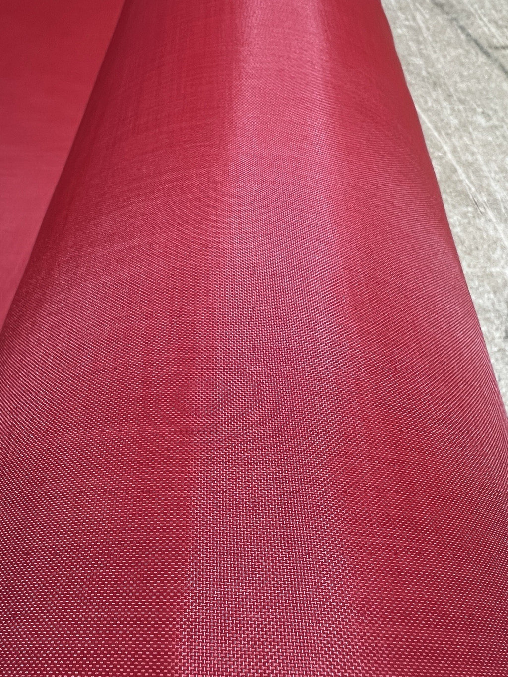 Bright Red  200D Nylon Fabric 60”W Brushed Medium Weight by the Yard USA