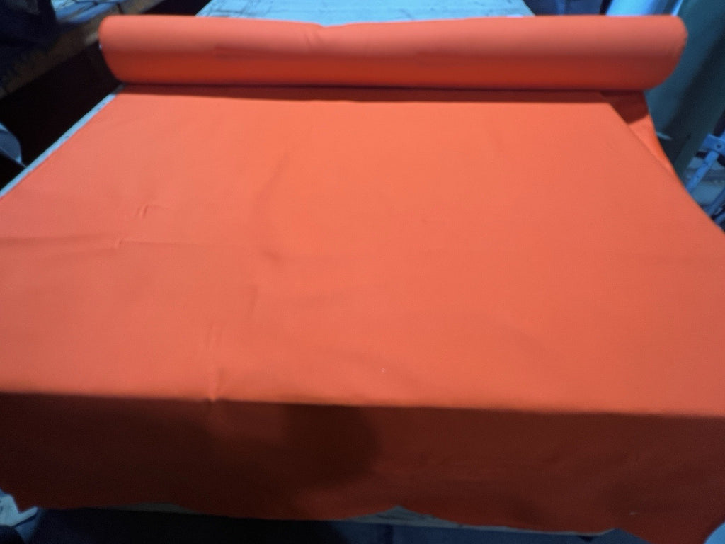 Orange 10oz Brushed Cotton Duck Fabric 60”W Canvas by the Yard USA Made