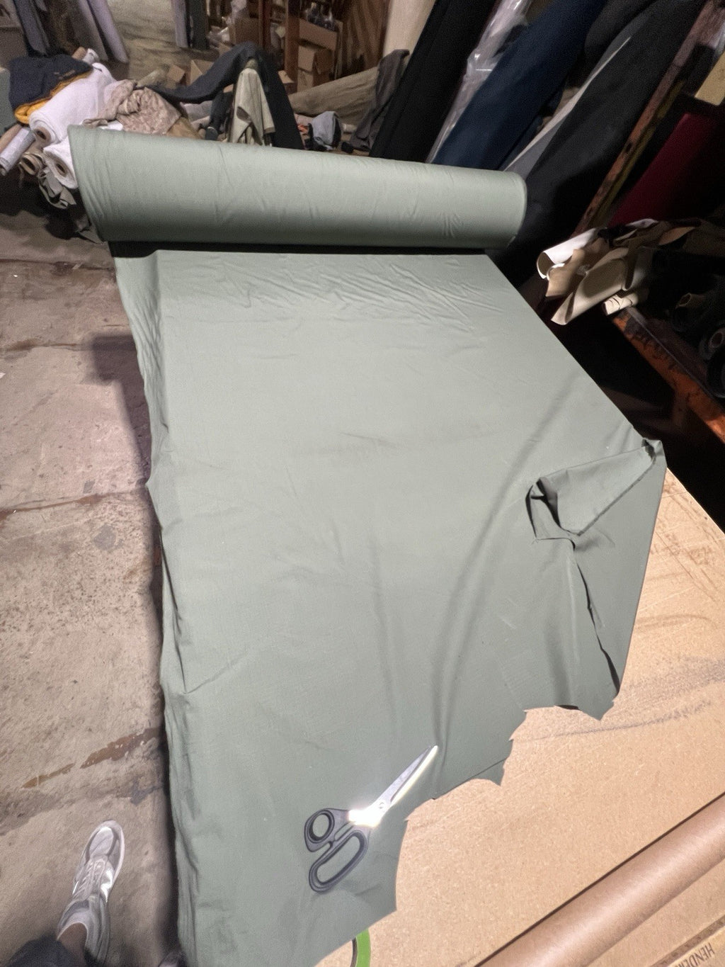 OD Green Poly Cotton Ripstop Fabric 60”+ Wide Medium Weight by the Yard USA Made